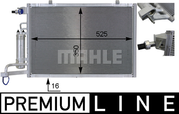 MAHLE Kondensator, Klimaanlage AC 8 000P