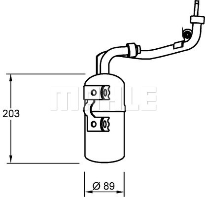 MAHLE Trockner, Klimaanlage AD 277 000S