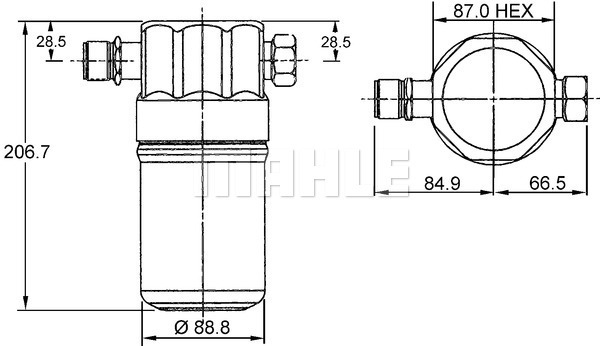 MAHLE Trockner, Klimaanlage AD 36 000S
