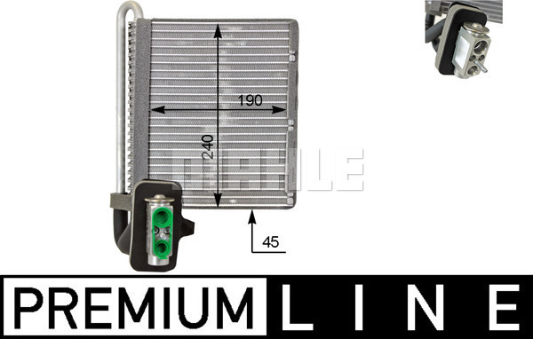 MAHLE Verdampfer, Klimaanlage AE 118 000P