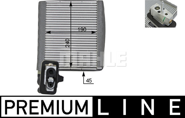 MAHLE Verdampfer, Klimaanlage AE 119 000P