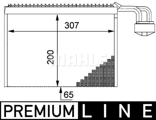 MAHLE Verdampfer, Klimaanlage AE 63 000P