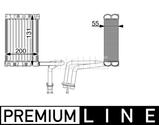 MAHLE Verdampfer, Klimaanlage AE 6 000P