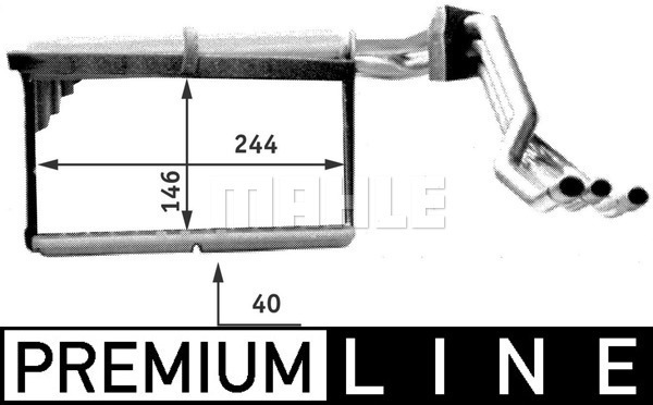 MAHLE Wärmetauscher, Innenraumheizung AH 137 000P