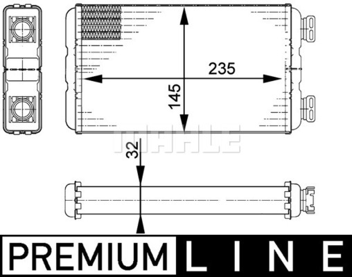 MAHLE Wärmetauscher, Innenraumheizung AH 138 000P