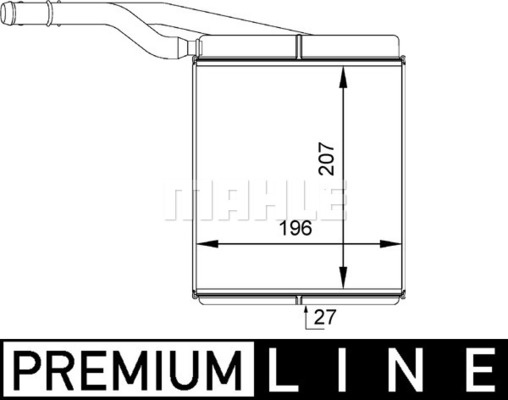 MAHLE Wärmetauscher, Innenraumheizung AH 143 000P