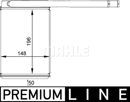 MAHLE Wärmetauscher, Innenraumheizung AH 165 000P