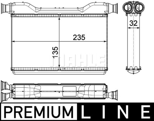 MAHLE Wärmetauscher, Innenraumheizung AH 189 000P