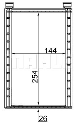 MAHLE Wärmetauscher, Innenraumheizung AH 224 000S
