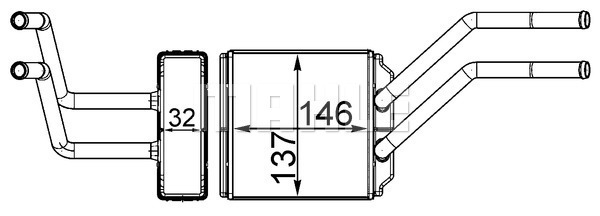 MAHLE Wärmetauscher, Innenraumheizung AH 226 000S