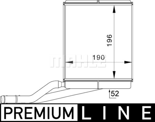 MAHLE Wärmetauscher, Innenraumheizung AH 228 000P