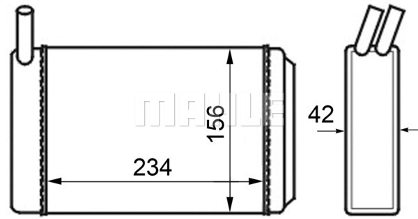 MAHLE Wärmetauscher, Innenraumheizung AH 39 000S