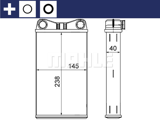 MAHLE Wärmetauscher, Innenraumheizung AH 7 000S
