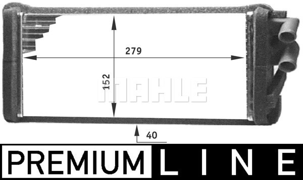 MAHLE Wärmetauscher, Innenraumheizung AH 98 000P