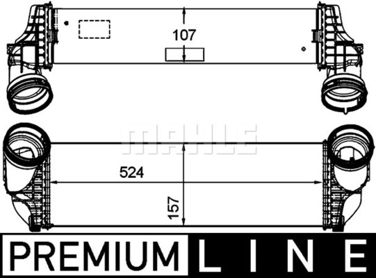 MAHLE Ladeluftkühler CI 175 000P