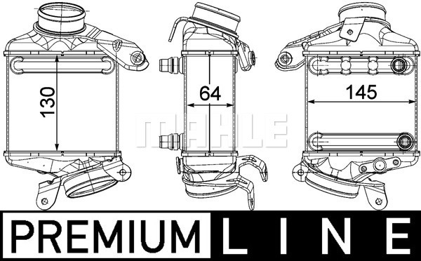 MAHLE Ladeluftkühler CI 186 000P