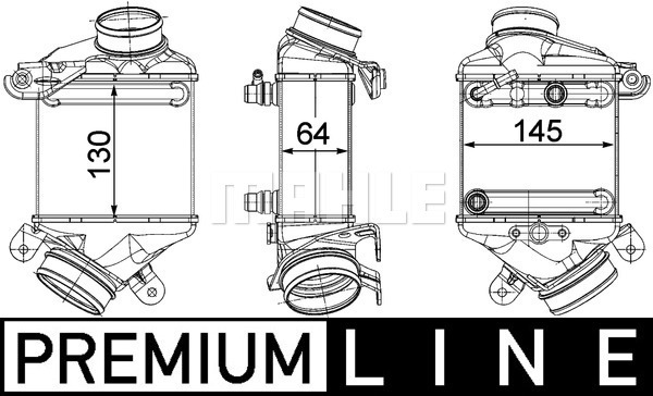 MAHLE Ladeluftkühler CI 187 000P