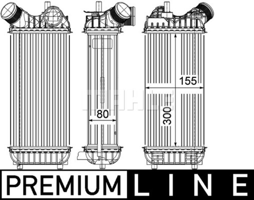 MAHLE Ladeluftkühler CI 246 000P