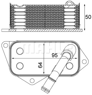 MAHLE Ölkühler, Motoröl CLC 12 001S