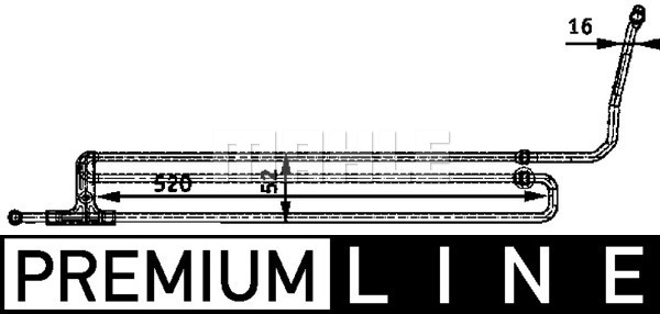 MAHLE Ölkühler, Lenkung CLC 44 000P