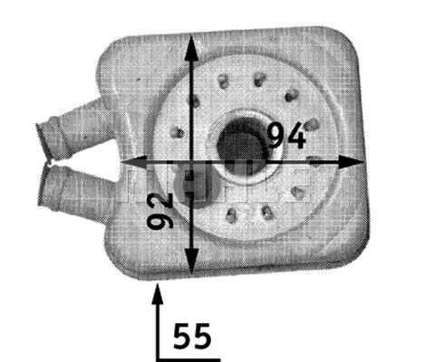 MAHLE Ölkühler, Motoröl CLC 45 000S