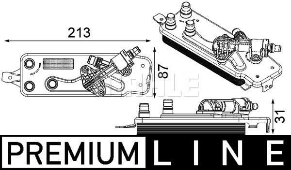 MAHLE Ölkühler, Automatikgetriebe CLC 90 000P