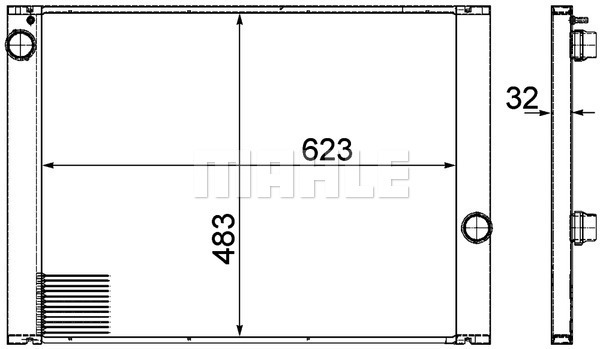 MAHLE Kühler, Motorkühlung CR 1067 000P