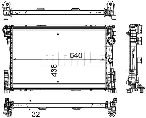 MAHLE Kühler, Motorkühlung CR 1684 000P