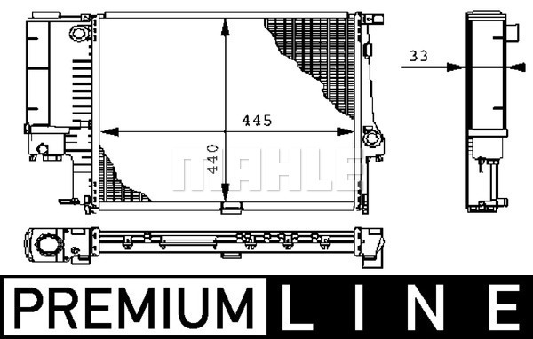 MAHLE Kühler, Motorkühlung CR 239 000P