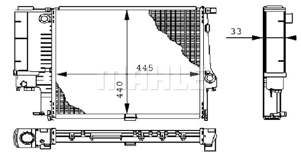 MAHLE Kühler, Motorkühlung CR 239 000S