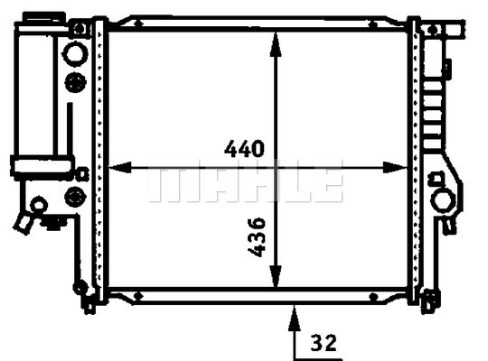 MAHLE Kühler, Motorkühlung CR 333 000S