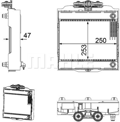 MAHLE Kühler, Motorkühlung CR 923 000P