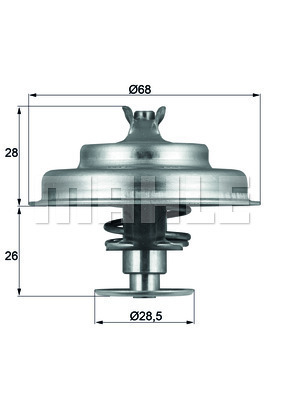 MAHLE Thermostat, Kühlmittel TX 75 80D