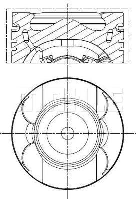 MAHLE Kolben 001 PI 00133 000