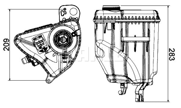MAHLE Ausgleichsbehälter, Kühlmittel CRT 3 000S