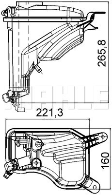 MAHLE Ausgleichsbehälter, Kühlmittel CRT 207 000S
