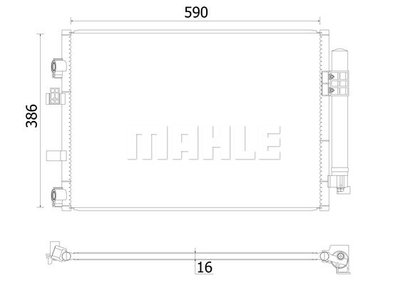 MAHLE Kondensator, Klimaanlage AC 930 000S