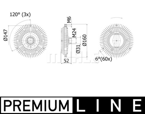 MAHLE Kupplung, Kühlerlüfter CFC 69 001P