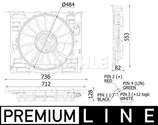MAHLE Lüfter, Motorkühlung CFF 549 000P