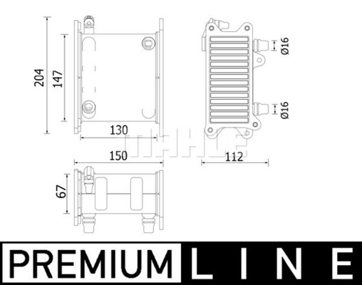 MAHLE Ladeluftkühler CI 223 000P
