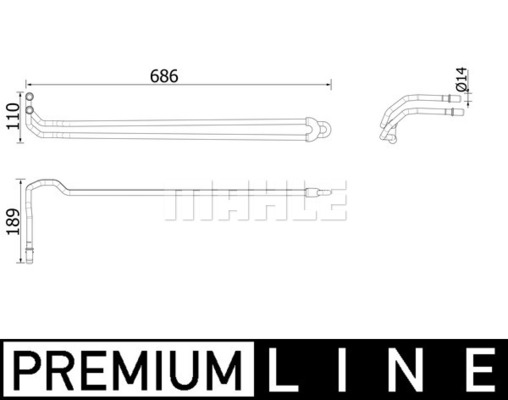 MAHLE Ölkühler, Lenkung CLC 95 000P