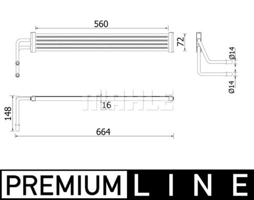 MAHLE Ölkühler, Lenkung CLC 97 000P