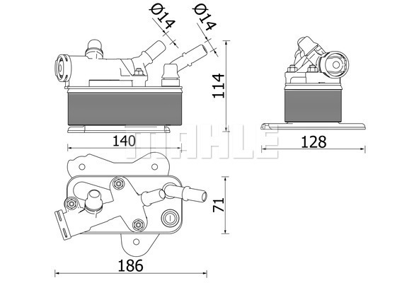 MAHLE Ölkühler, Automatikgetriebe CLC 225 000P