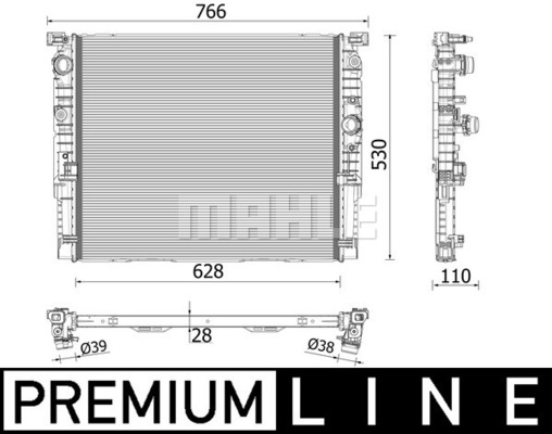 MAHLE Kühler, Motorkühlung CR 2215 000P