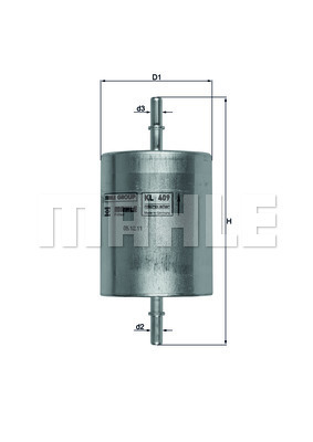 MAHLE Kraftstofffilter KL 409