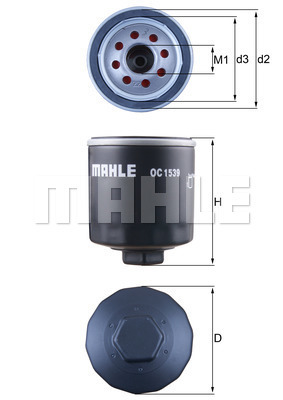 MAHLE Ölfilter OC 1539