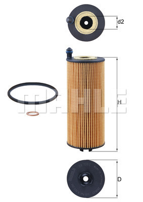 MAHLE Ölfilter OX 1302D