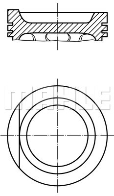 MAHLE Kolben 034 74 00