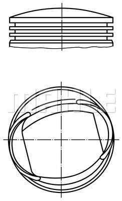 MAHLE Kolben 013 18 00