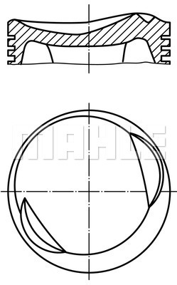 MAHLE Kolben 081 15 00
